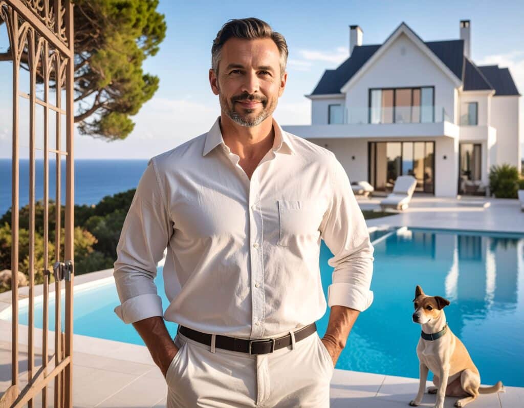 image d'un gardien de villa de luxe